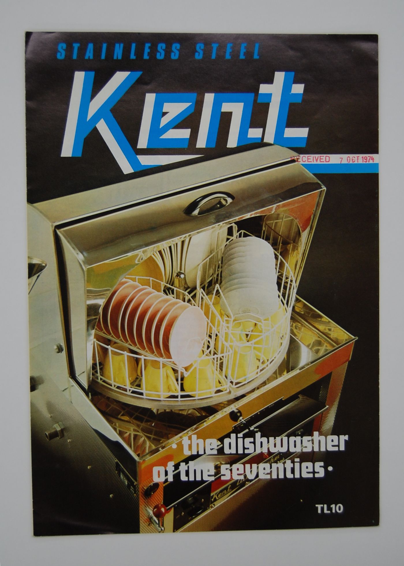 Stainless steel Kent : the dishwasher of the seventies