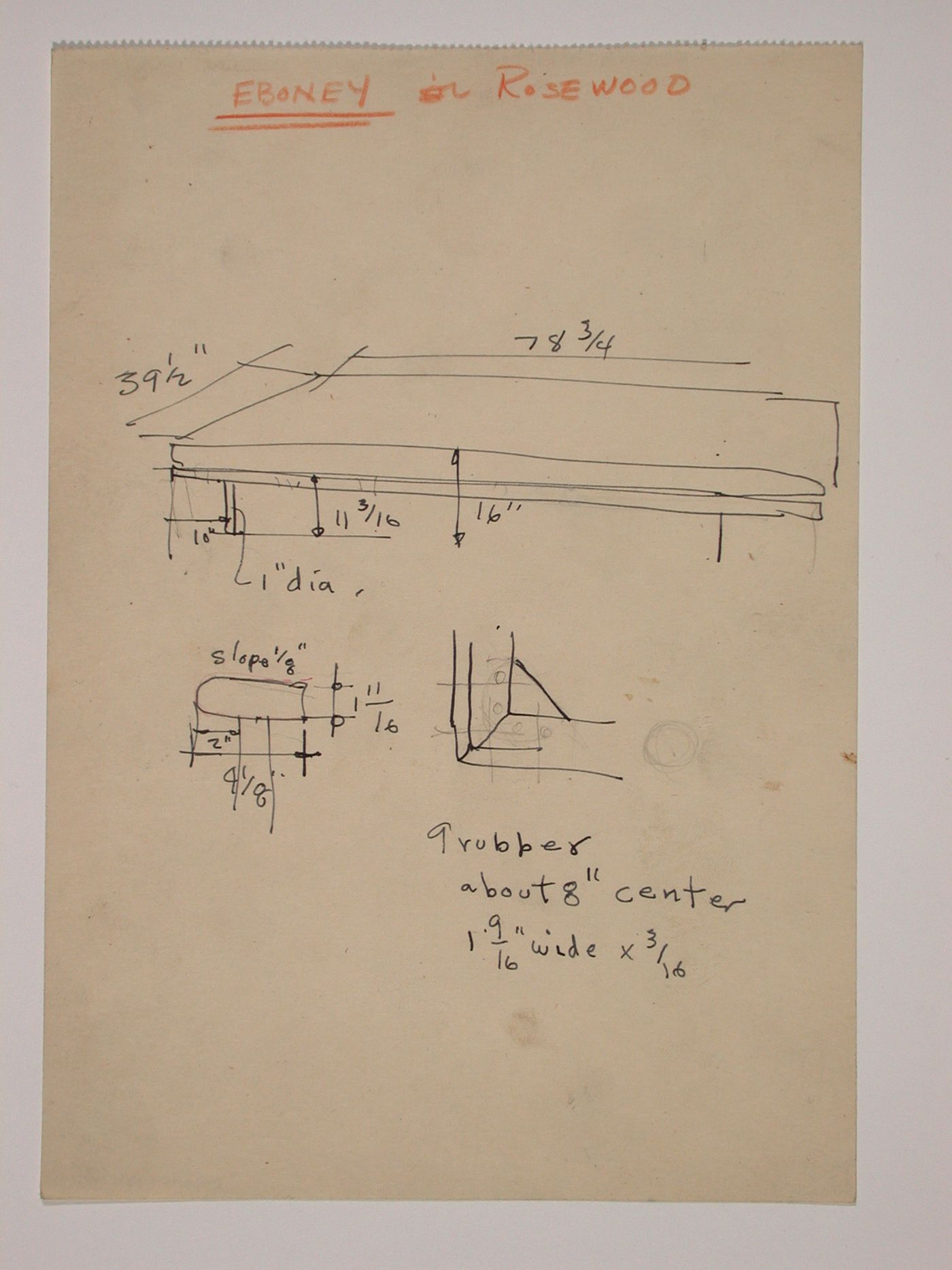 Various documents and drawings including furniture design and office renovation: File G 703