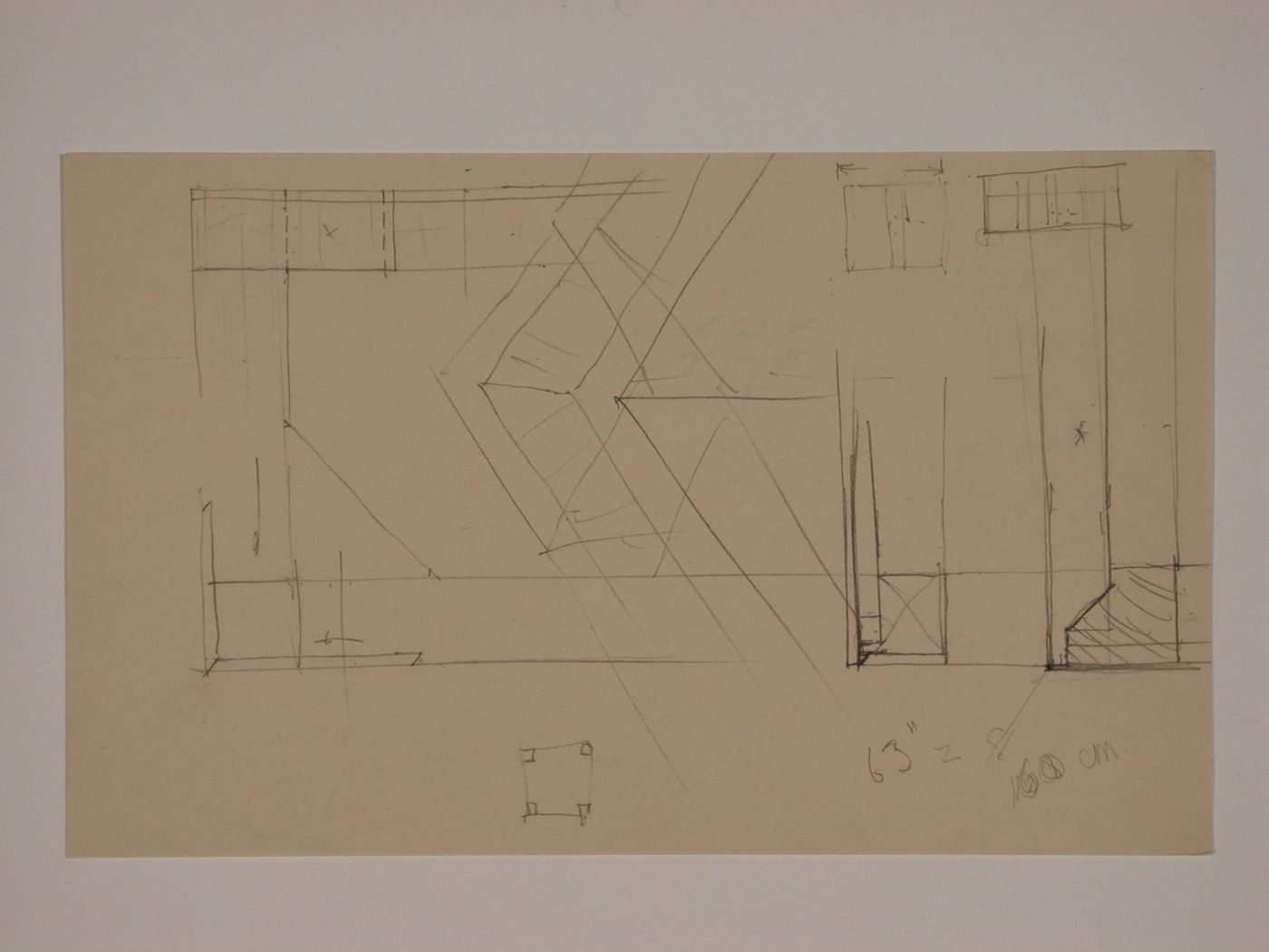 Various documents and drawings including furniture design and office renovation: File G 692