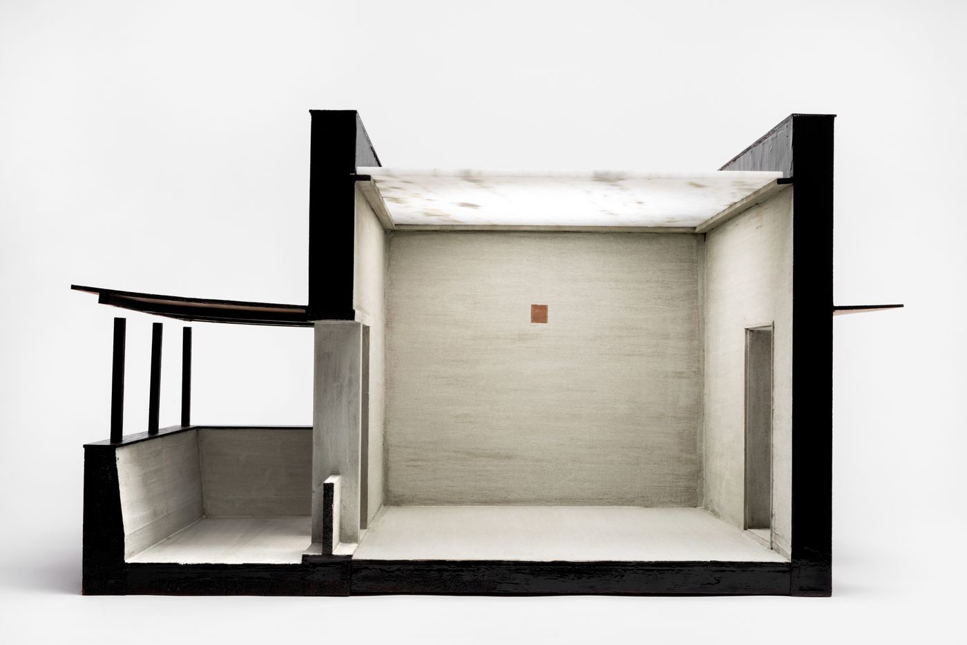 Weavers' Studio : model of gallery testing spatial arrangement and quality of light