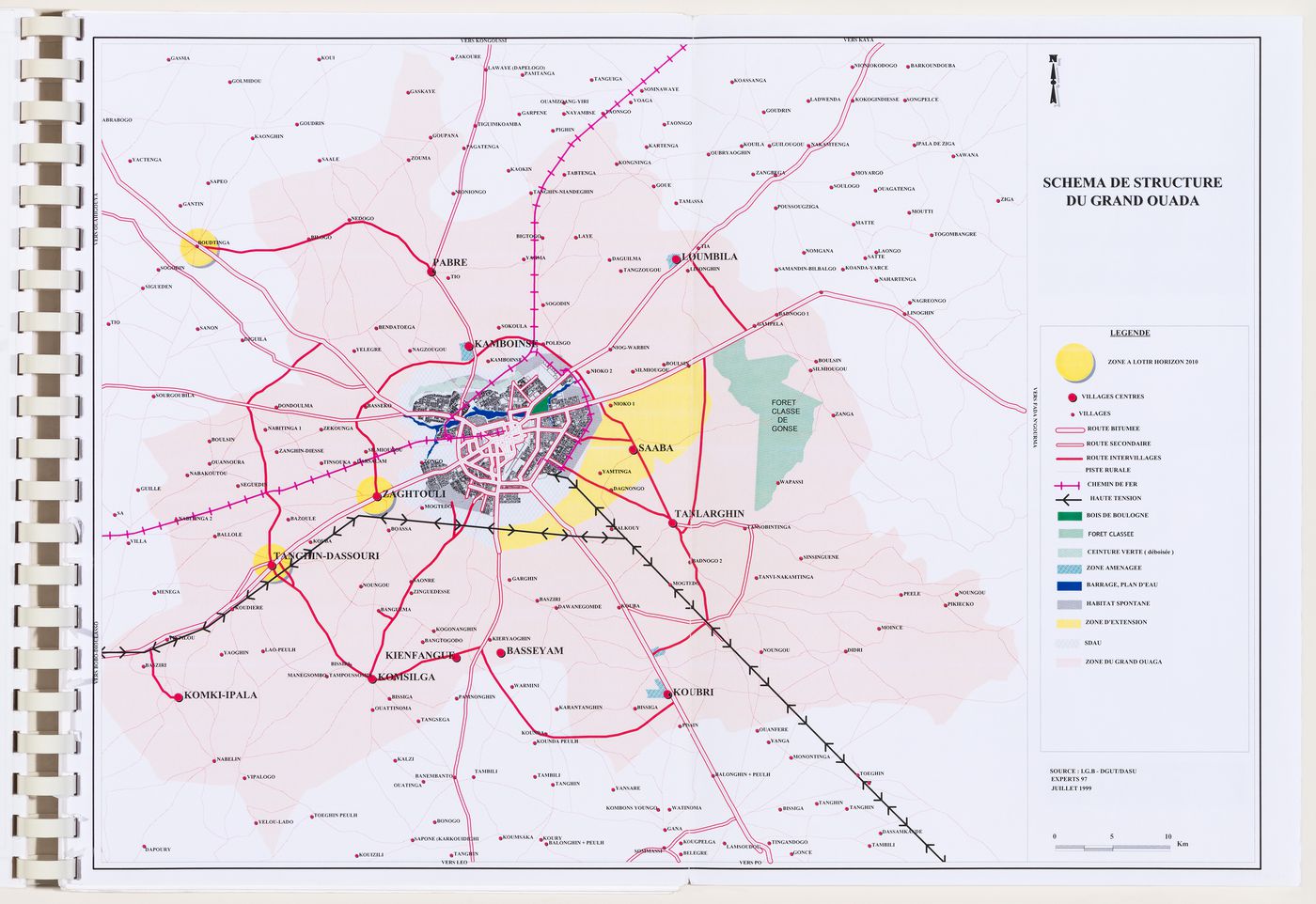 Master plan for the Ouagadougou suburbs development, Burkina Faso
