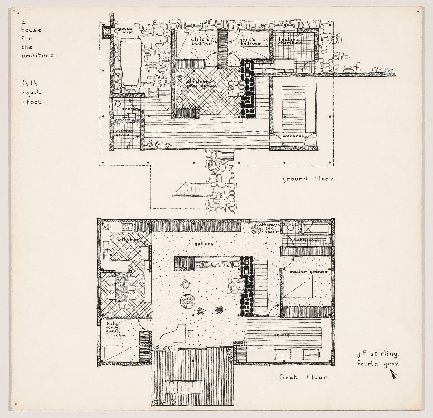 House for the Architect: plans