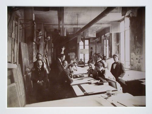 An Architectural Workshop, possibly Ecole des Beaux-arts, Paris