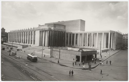 Exterior view of the V.I. Lenin National Library, Moscow