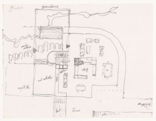 Sketch plan for Shirley MacLaine House, De Baca County, New Mexico