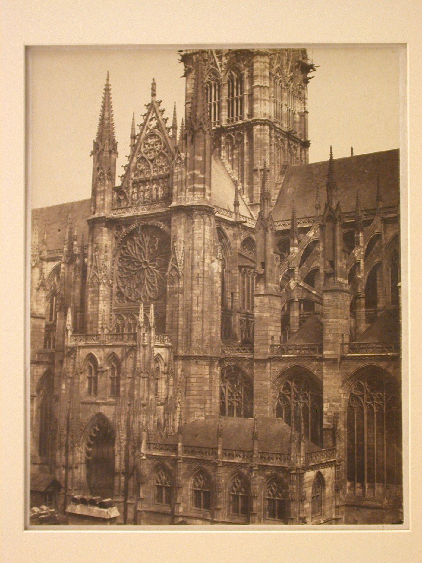 Exterior view of transept, Saint-Ouen, Rouen [?], France