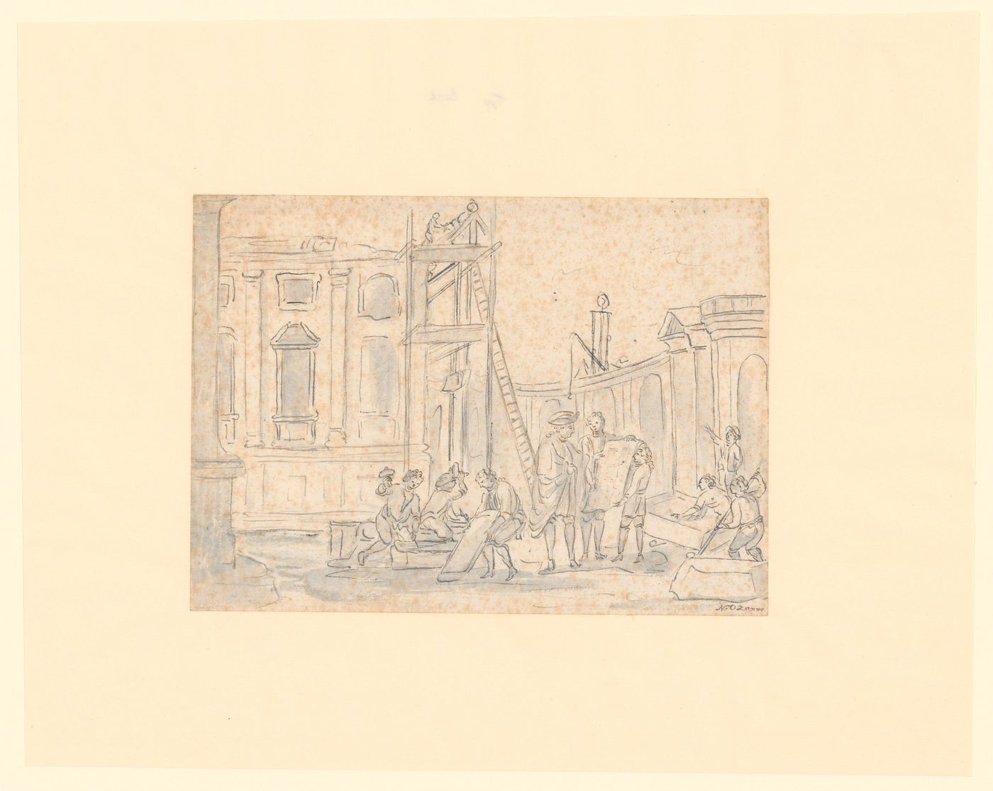 'Construction des batiment desgeographes de Brest'