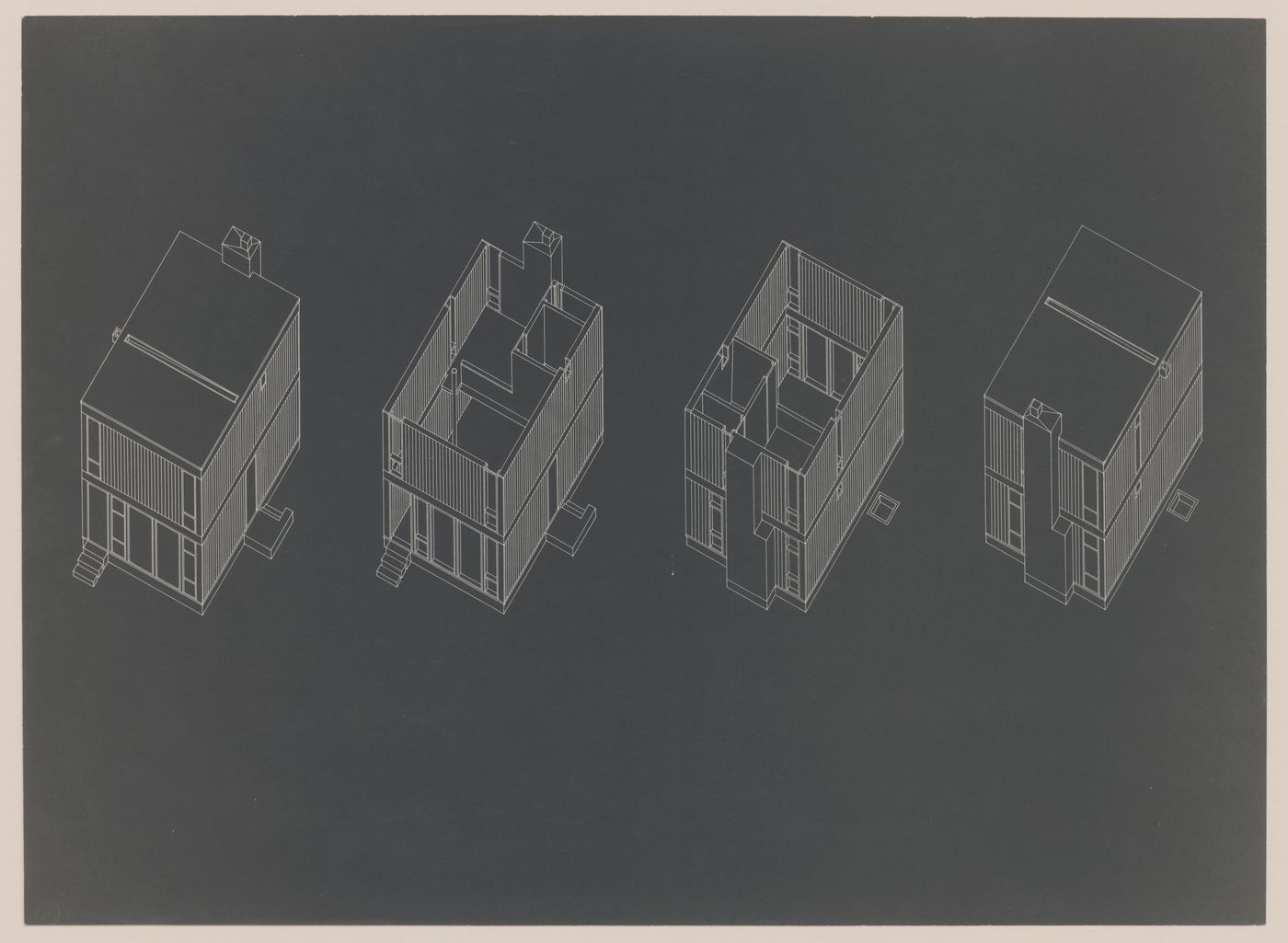 Axonometrics for Freidlander House