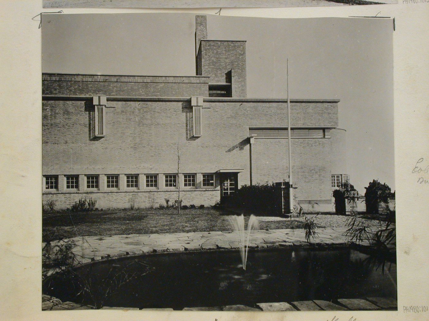 École à Hilversum. Dudok architecte à Hilversum. Hollande