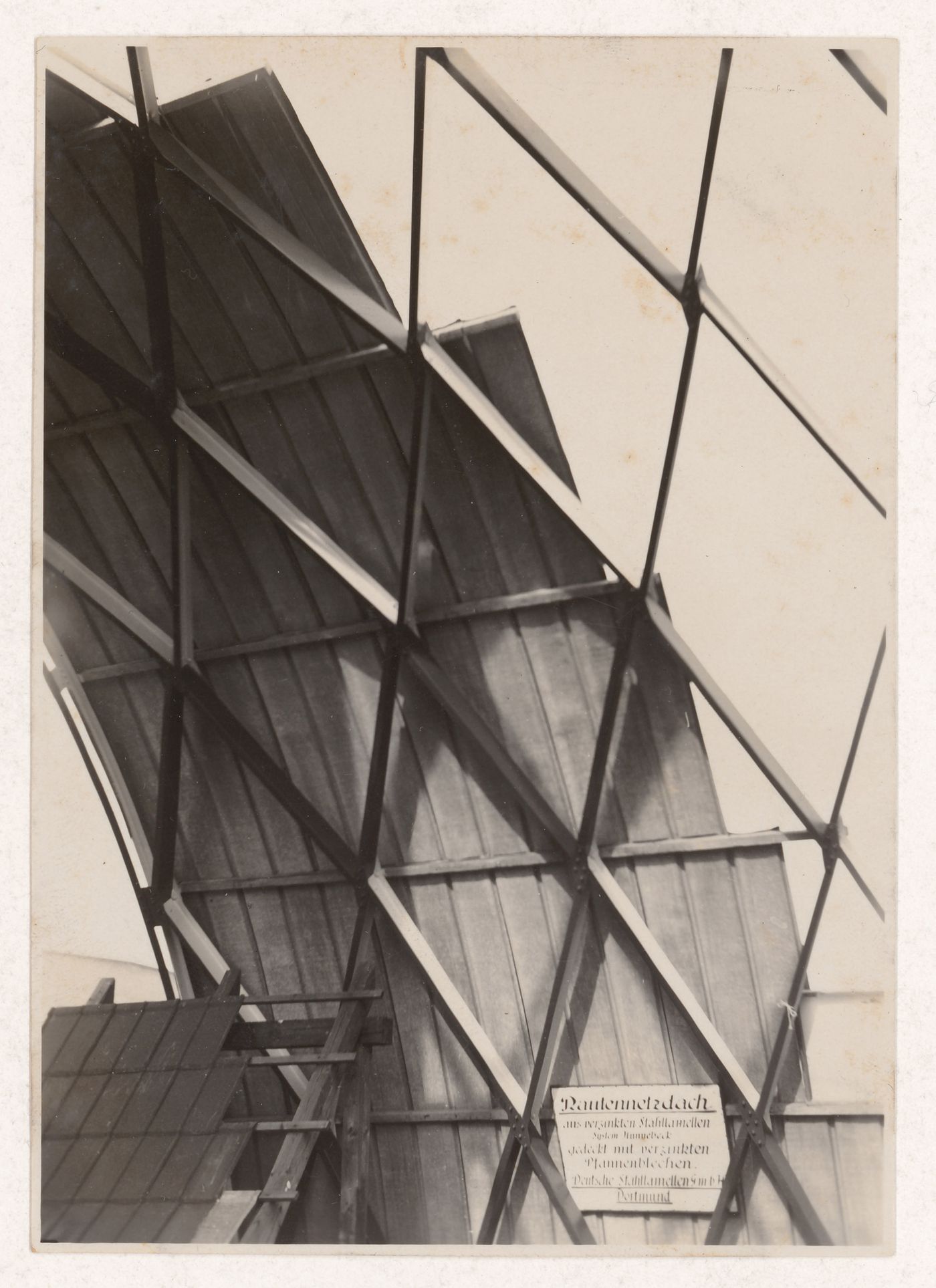 Metal roof frame, Dortmund, Germany