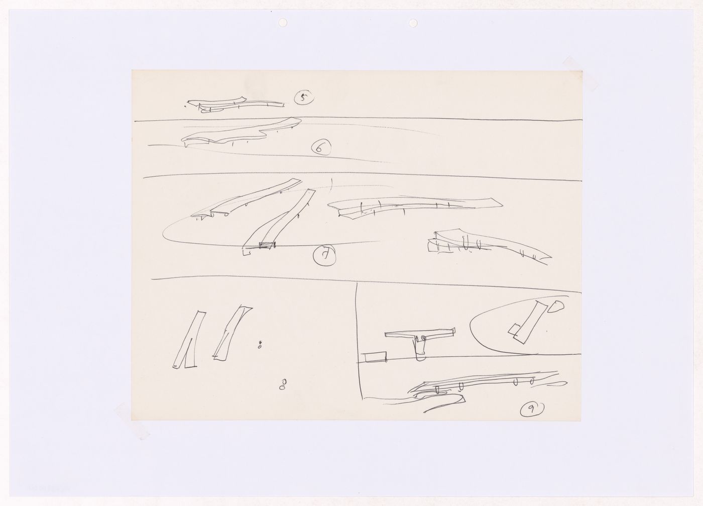 Sketches for Posto de abastecimento da SACOR, Matosinhos, Portugal