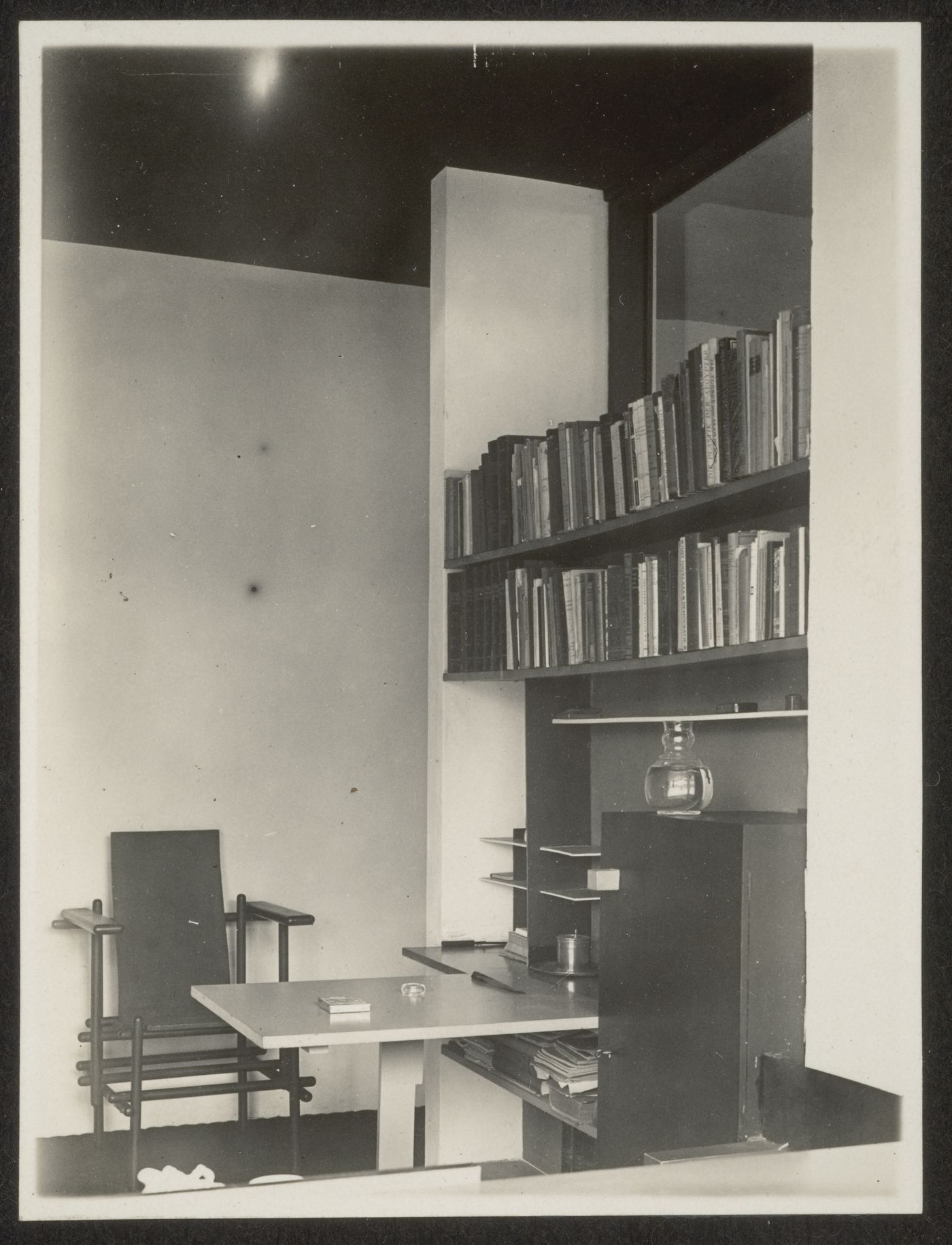 Interior view of the study, Schröder House, Utrecht, Netherlands