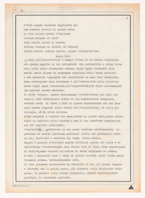 Thesis for Urban park competition, Modena, Italy