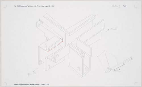 Cities of Artificial Excavation, Montréal: design development axonometric for the installation