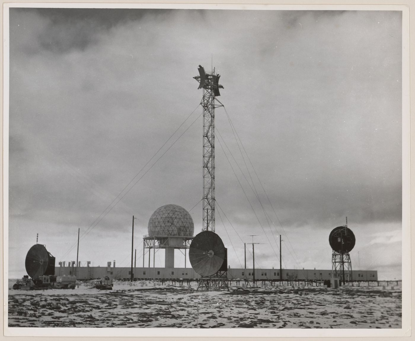 View of DEW Line radar station BAR-3, Tuktoyaktuk, Northwest Territories, Canada