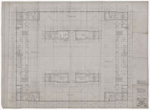 Third floor plan for Maple Leaf Gardens, Toronto