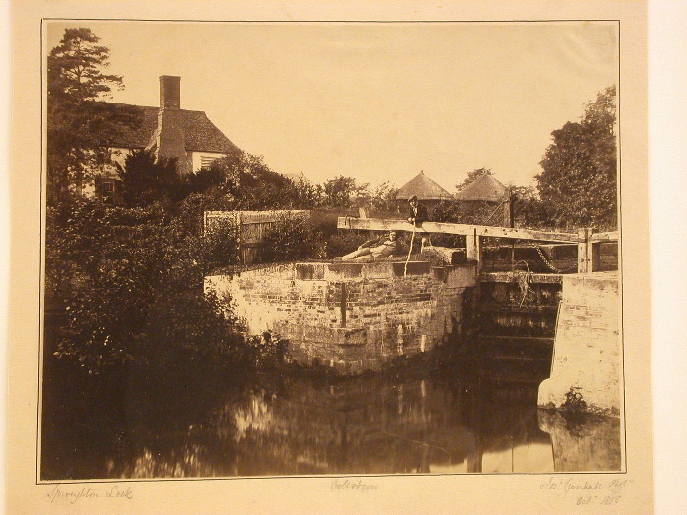 View of loch and river, Sproughton Loch, Scotland ?