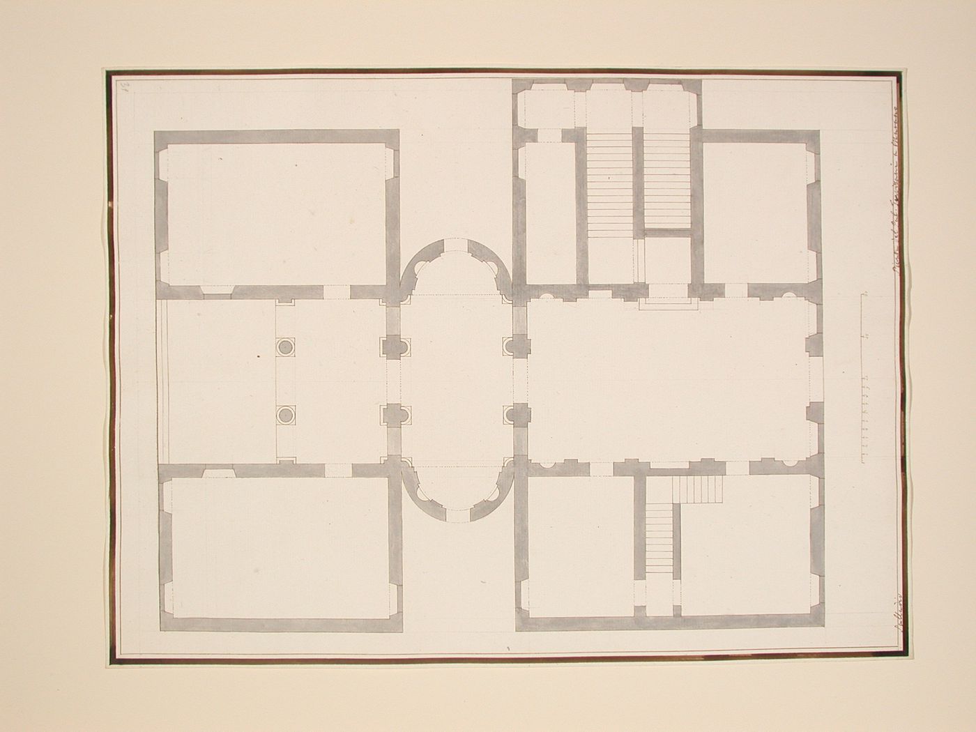 Ground plan of the Palazzo Trevisani, Murano