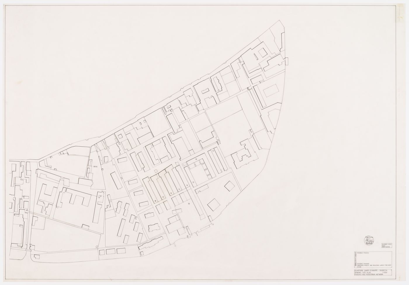 Site plan, Recuperação da Área do Campo di Marte, Giudecca, Venice