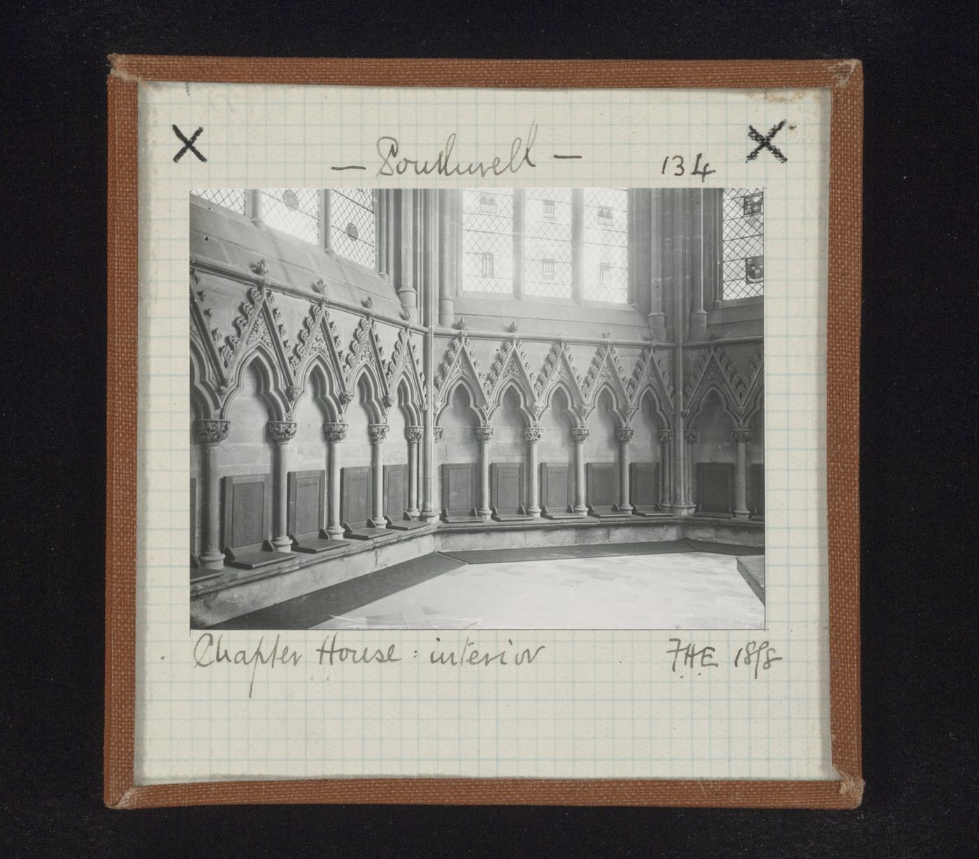 Interior view of Chapter House, Southwell Minster, Southwell, Nottinghamshire, England