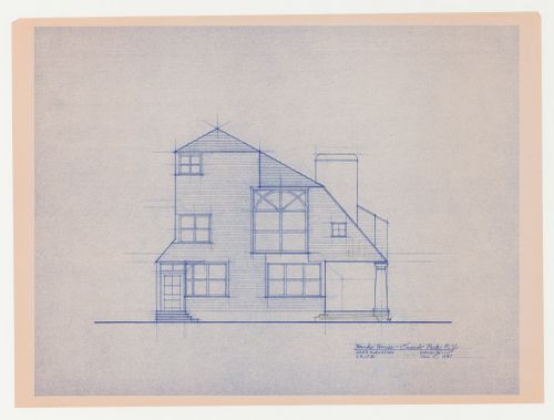 South for the Hanks-Paré Residence, Tuxedo Park, New York