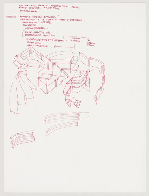 Sketches for Biozentrum - Biology Center for the J.W. Goethe University, Frankfurt am Main, Germany