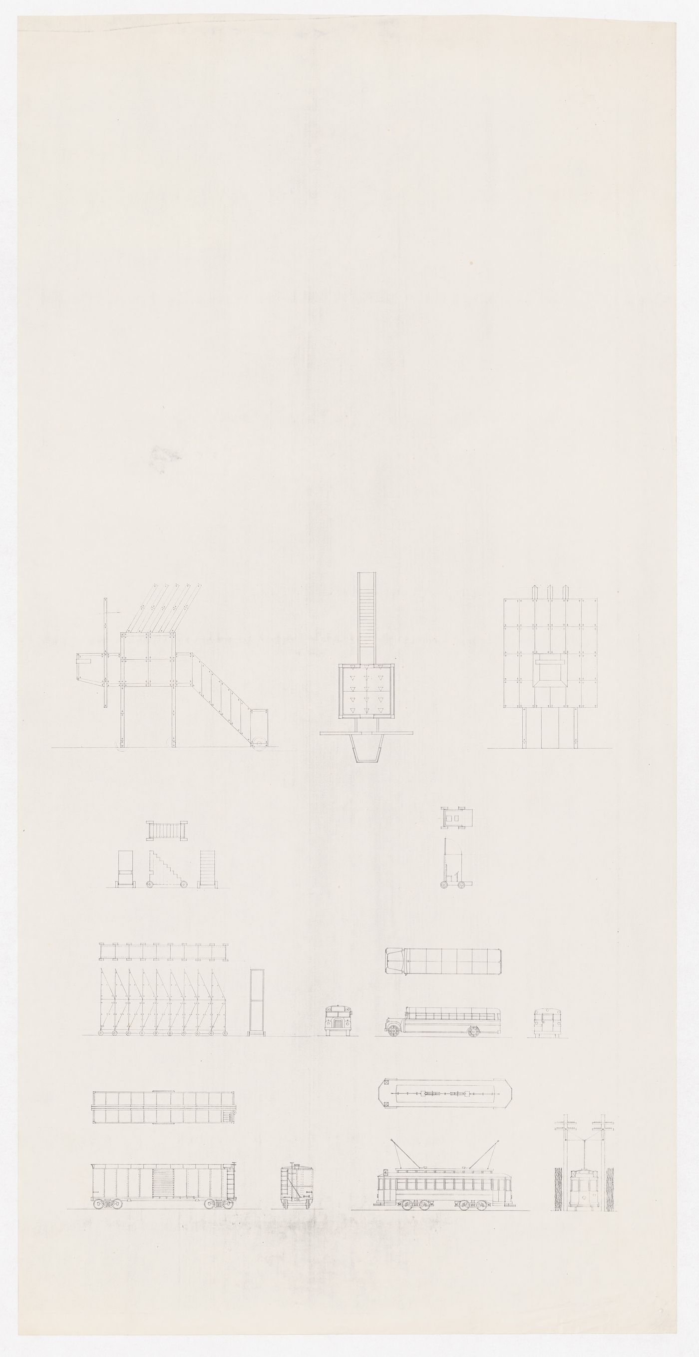 Elevations and plans for Victims I