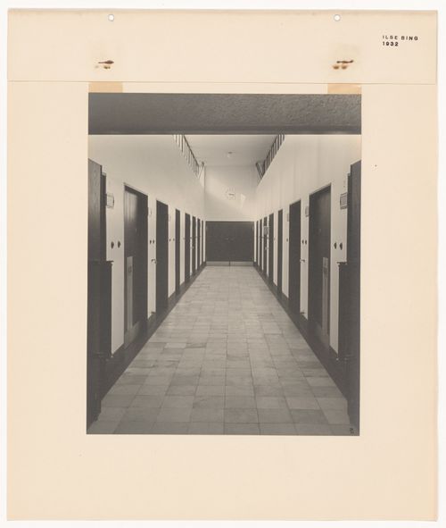 Interior view of a building at the New Jewish Cemetery [Neuer Jüdischer Friedhof], Frankfurt am Main, Germany