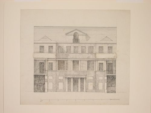 Maison rue Pelletier,travaux privés - court elevation with 1 dormer -