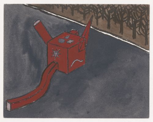 Painting for Berlin Night depicting Museum of Martyrdom