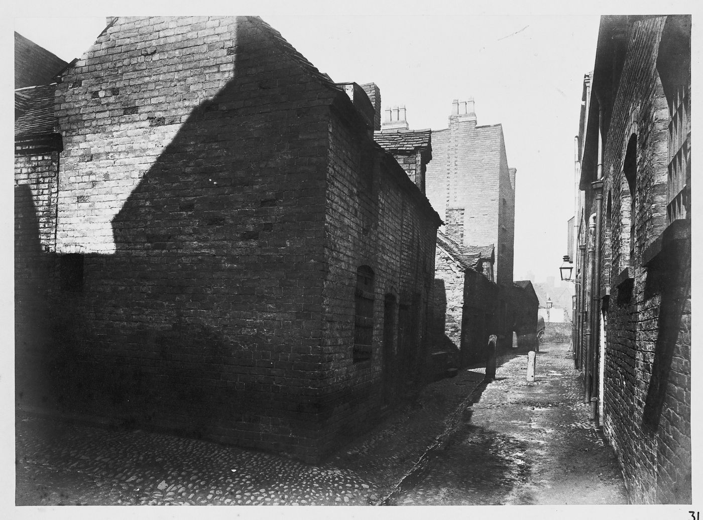 View of the Gullet, corner of Silver Street, Birmingham, England