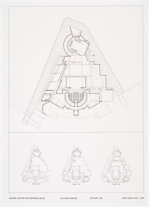 Lowry Centre, Salford, England: Quay level plans