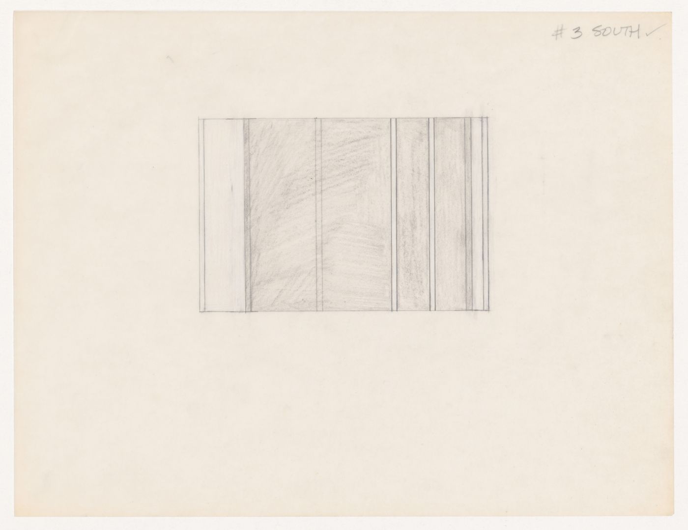 Sketch elevation for House VI, Cornwall, Connecticut