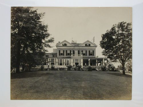 View of a garden façade of the Longue Vue Golf Course clubhouse, New York [?], United States