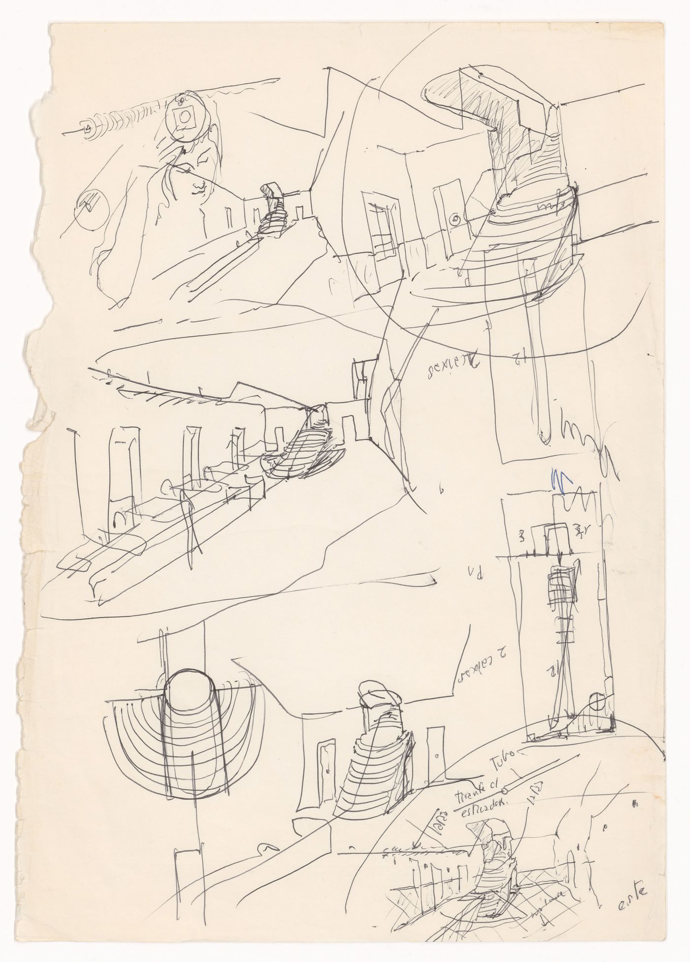 Sketches for Banco Pinto & Sotto Mayor, Régua