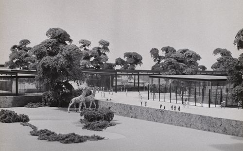 Photograph of a model for the Montréal Zoo, Montréal, Québec