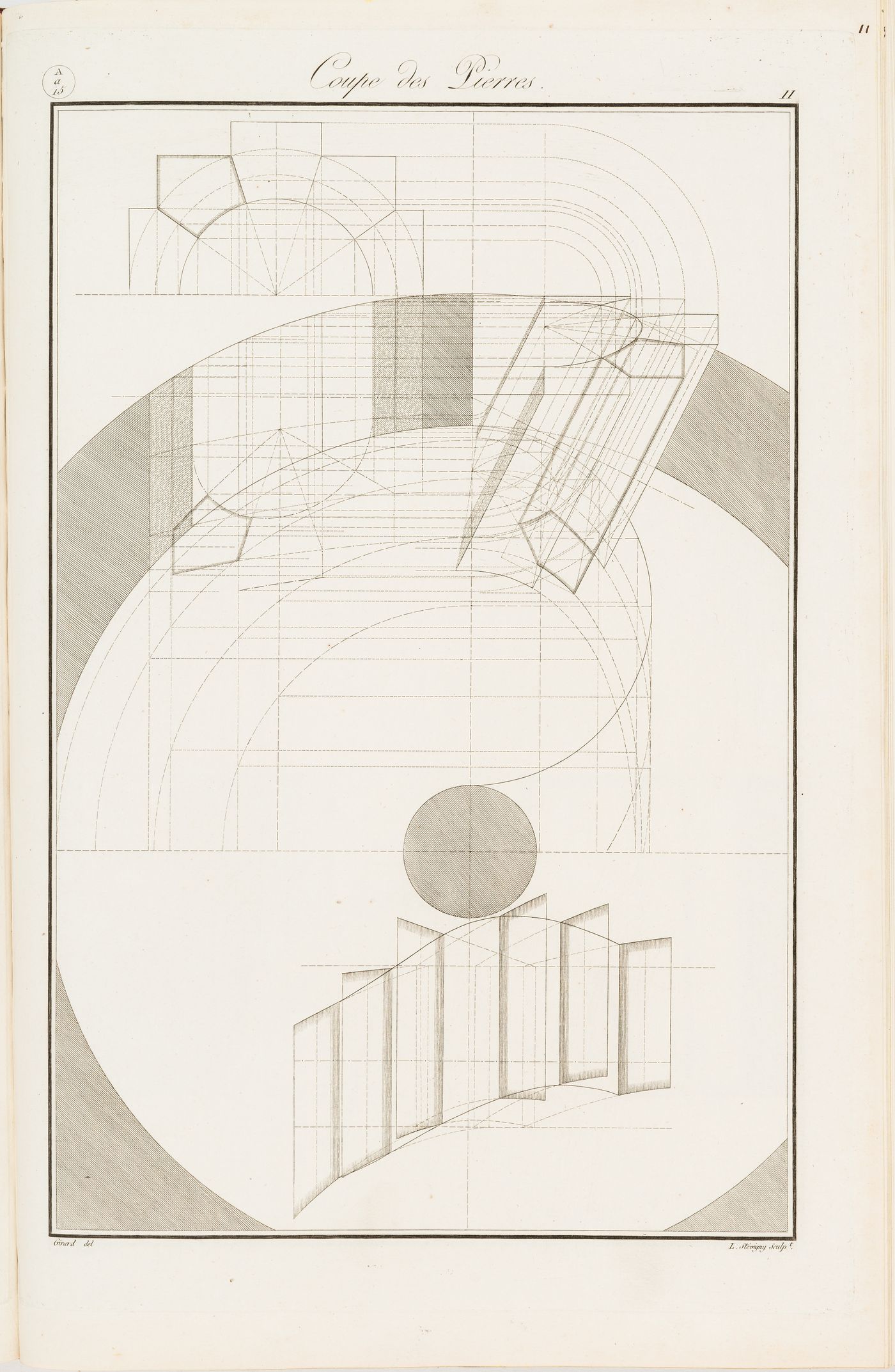 "Coupe des Pierres": exercise for an arch