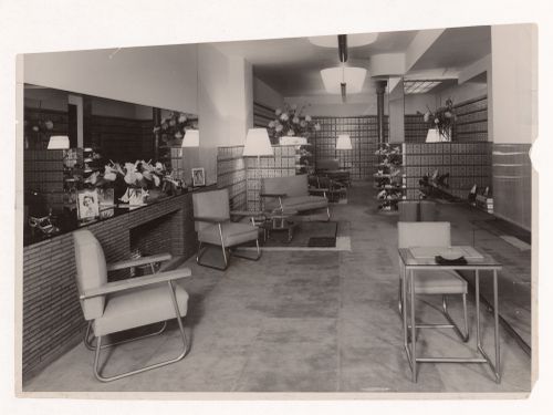 Interior view of Bally store, London, England