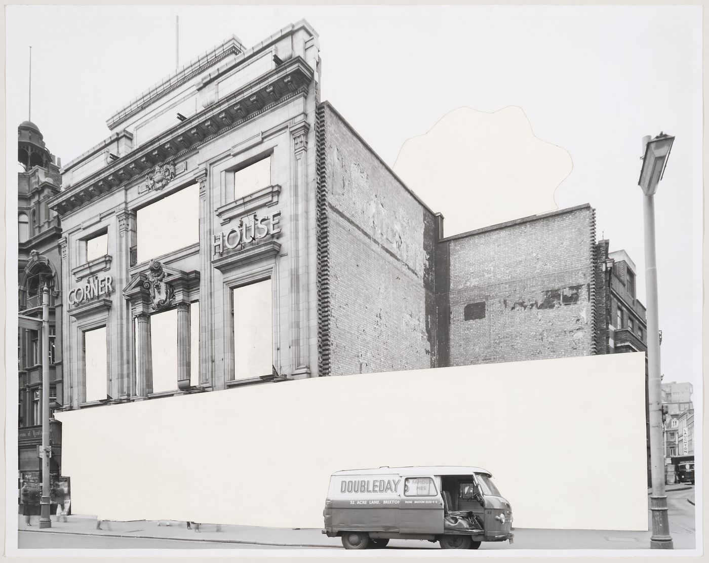 Photomontage of Oxford Corner House, London, England