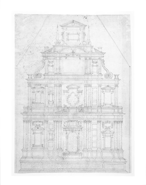 Elevation of a monumental altar piece