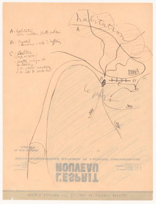 Preparatory studies for publication - urban schemes