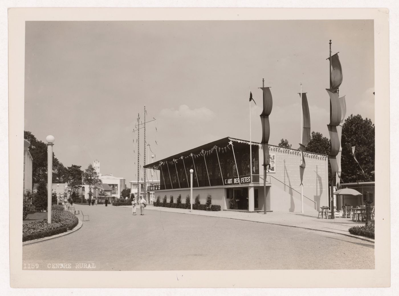 View of the Pavillon de l'Art des Fetes, Rural Centre, 1937 Exposition internationale, Paris, France
