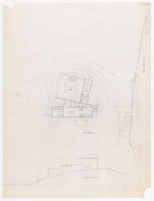 Plan and elevations for Casa Pereira Ganhão, Tróia, Portugal