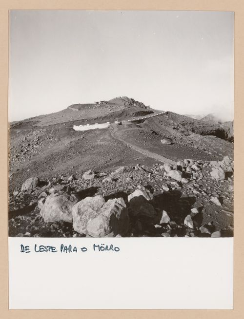 East view of project site for Restaurante Pico do Areeiro, Madeira, Portugal