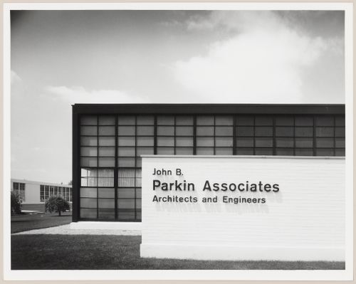 Exterior view of John B. Parkin Associates office building at 1500 Don Mills Road