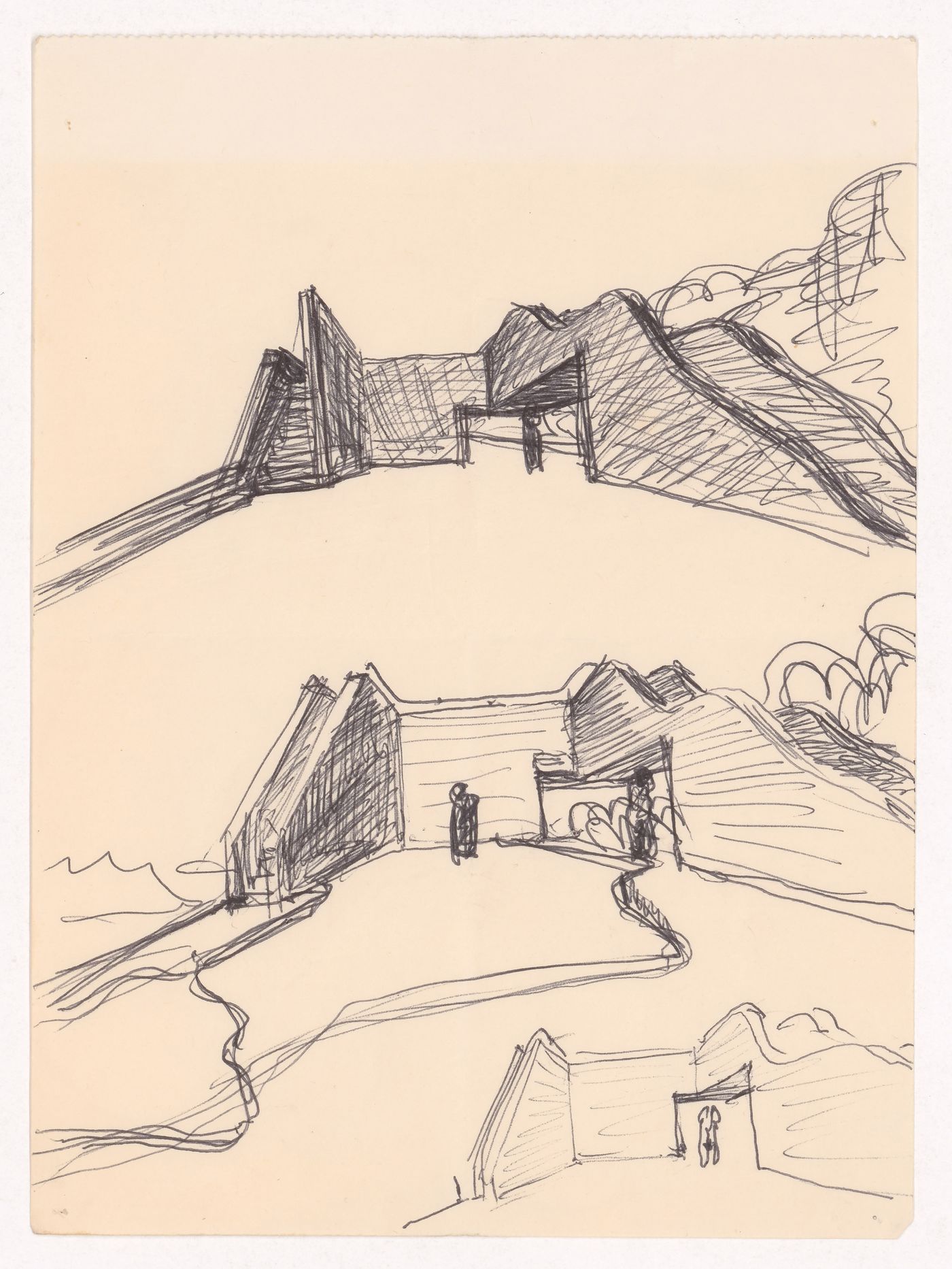 Sketch perspectives for Plano Urbanístico para a Marginal de Leça e Zona da Boa Nova, Leça da Palmeira, Matosinhos, Portugal