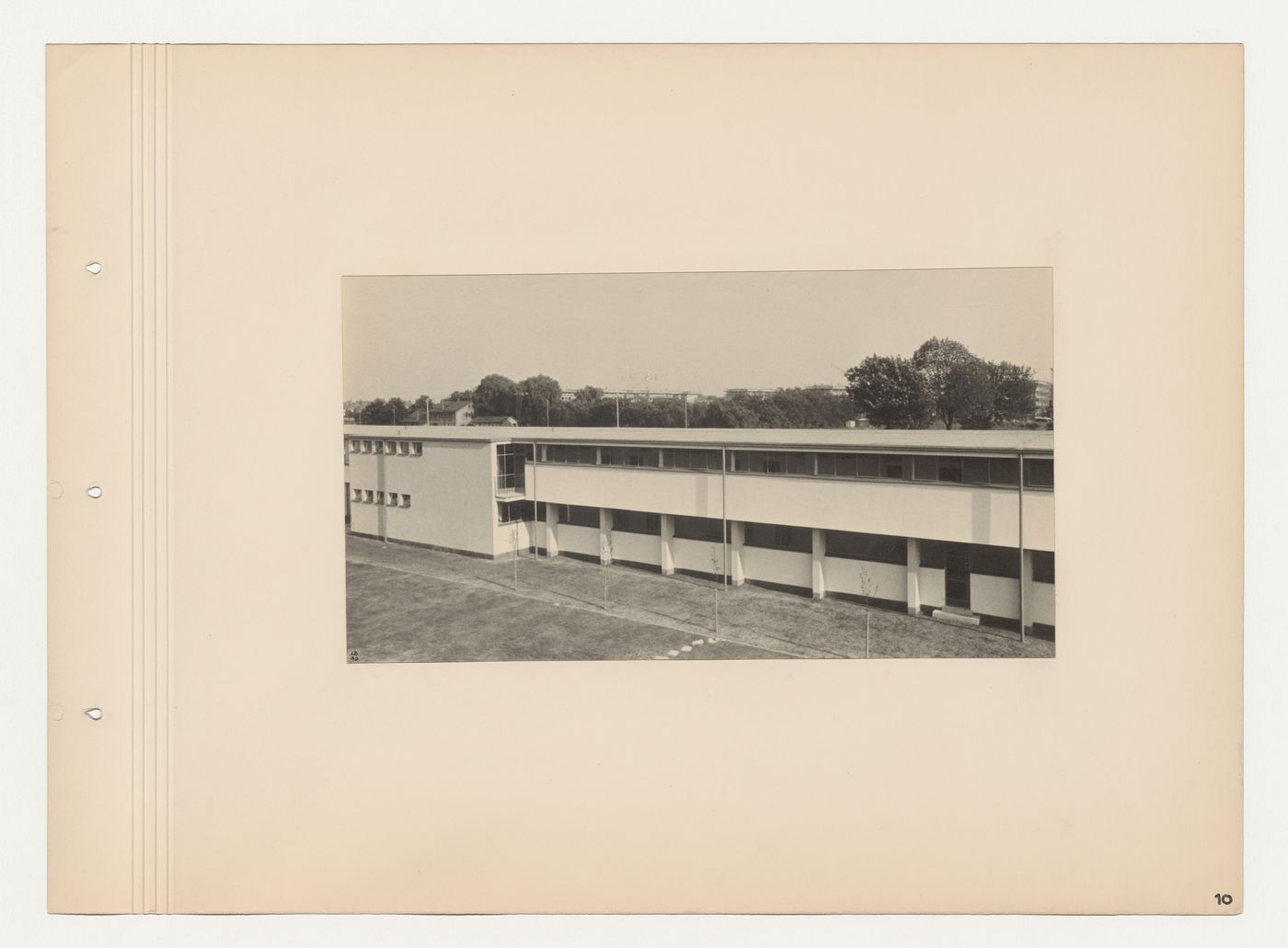 Exterior view of the southwest wing of the Budge Foundation Old People's Home, Frankfurt am Main, Germany