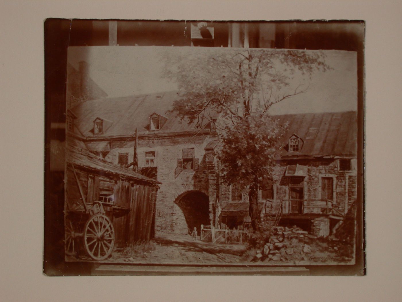 Photograph of a painting of Maison Gédéon de Catalogne