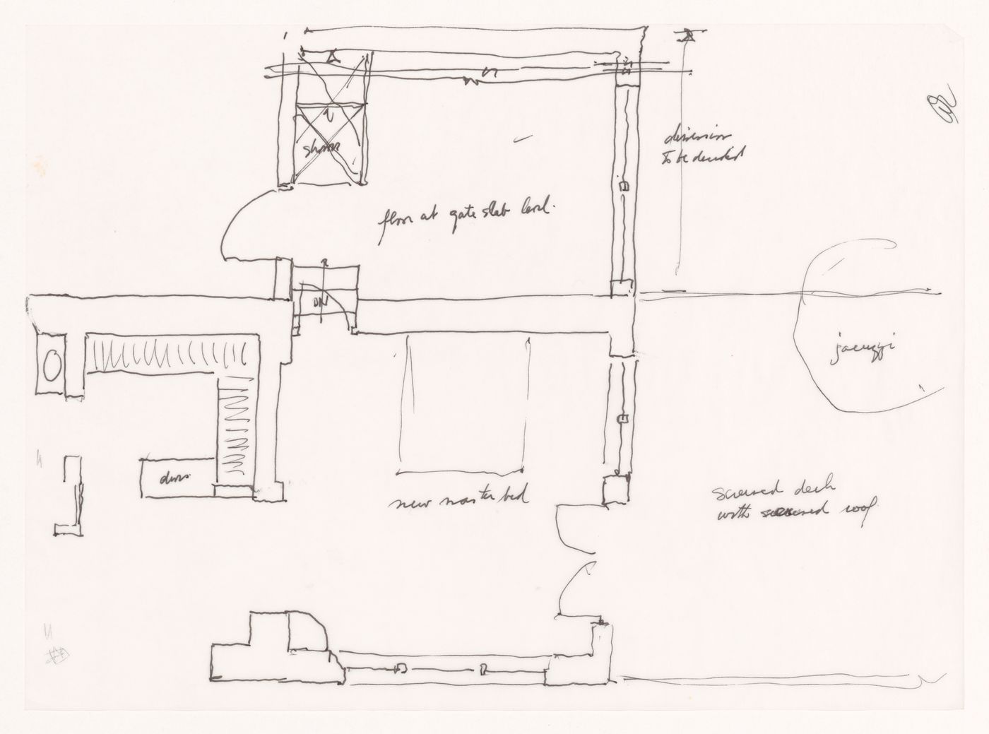 Sketch plan for Shirley MacLaine House, De Baca County, New Mexico