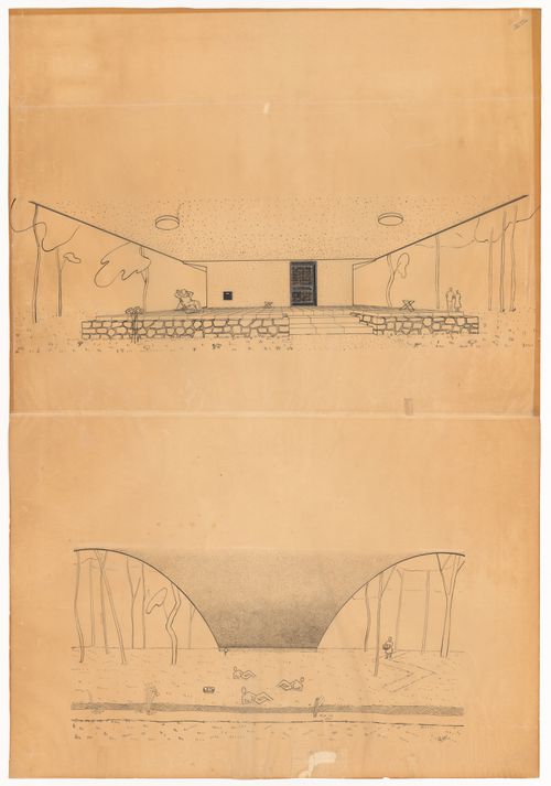 Perspective drawings for Casa sobre el arroyo,  Mar del Plata, Argentina